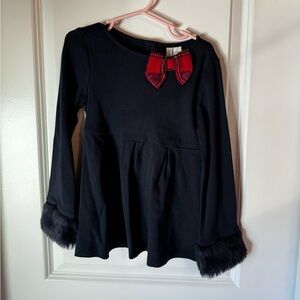 Janie and Jack fur cuff sweater